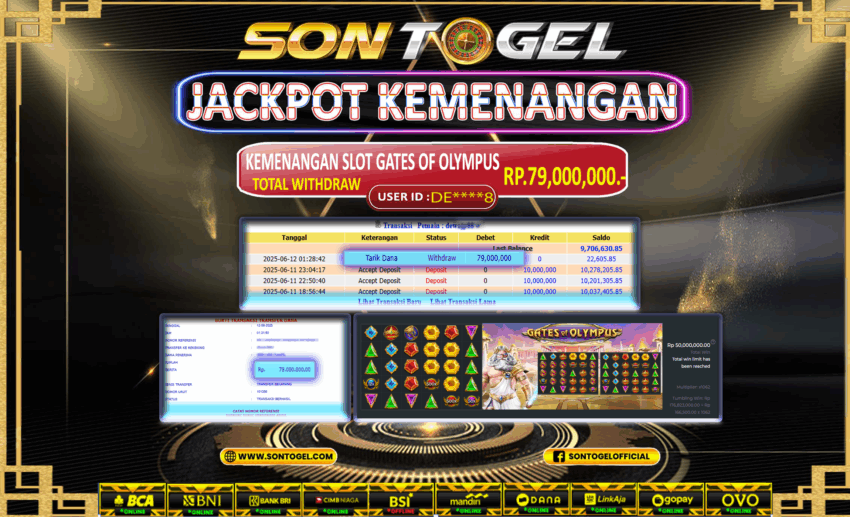 Bukti JP Sontogel kemenangan berapapun akan dibayarkan tuntas tanpa kekurangan sepersenpun langsung saja bermain disitus kami