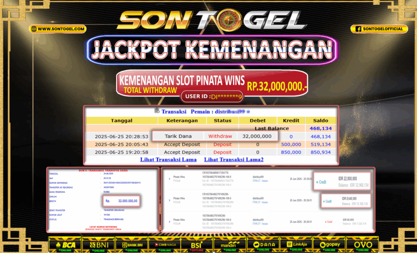 Bukti JP Sontogel kemenangan berapapun akan dibayarkan tuntas tanpa kekurangan sepersenpun langsung saja bermain disitus kami