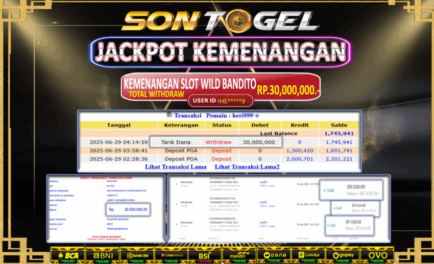 Bukti JP Sontogel kemenangan berapapun akan dibayarkan tuntas tanpa kekurangan sepersenpun langsung saja bermain disitus kami