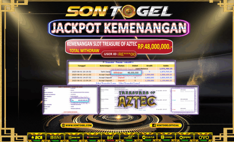 Bukti JP Sontogel kemenangan berapapun akan dibayarkan tuntas tanpa kekurangan sepersenpun langsung saja bermain disitus kami