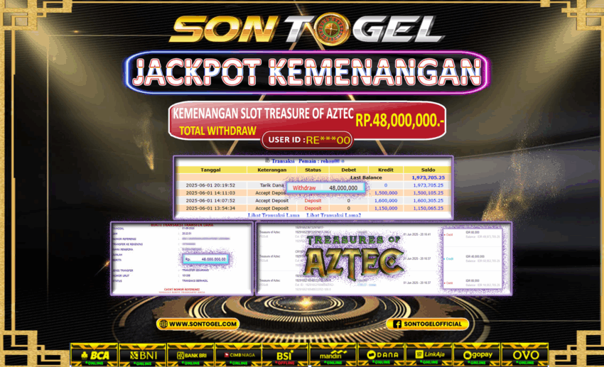 Bukti JP Sontogel kemenangan berapapun akan dibayarkan tuntas tanpa kekurangan sepersenpun langsung saja bermain disitus kami