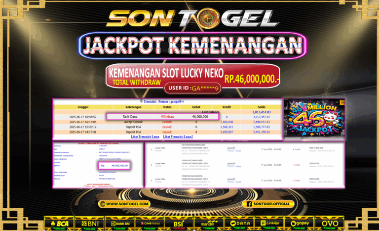 Bukti JP Sontogel kemenangan berapapun akan dibayarkan tuntas tanpa kekurangan sepersenpun langsung saja bermain disitus kami