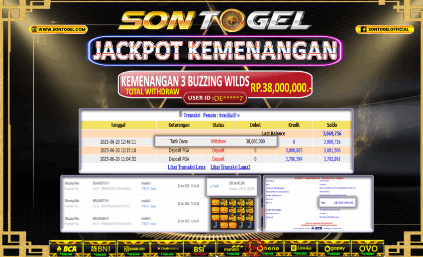 Bukti JP Sontogel kemenangan berapapun akan dibayarkan tuntas tanpa kekurangan sepersenpun langsung saja bermain disitus kami