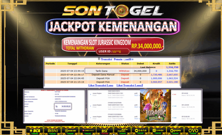 Bukti JP Sontogel kemenangan berapapun akan dibayarkan tuntas tanpa kekurangan sepersenpun langsung saja bermain disitus kami